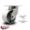Service Caster 6'' Heavy Duty Red Semi Steel Cast Iron Wheel Swivel Caster with Swivel Lock CRAN-SCC-KP92S630-SSR-BSL - alternate 5